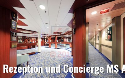Rezeption und Concierge MS Astor