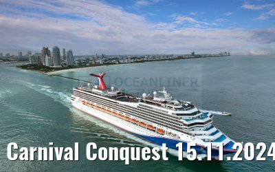 Carnival Conquest 15.11.2024 Miami