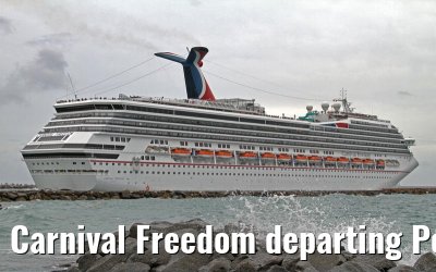 Carnival Freedom departing Port Everglades, 05. February 2012