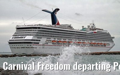 Carnival Freedom departing Port Everglades, 05. February 2012