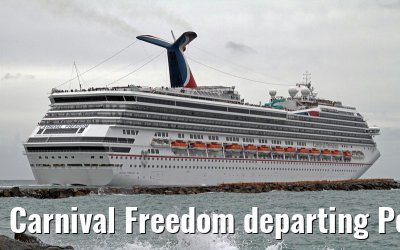 Carnival Freedom departing Port Everglades, 05. February 2012