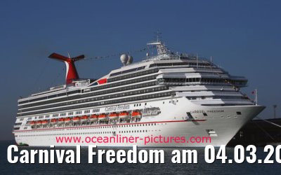 Carnival Freedom am 04.03.2007 in Venedig