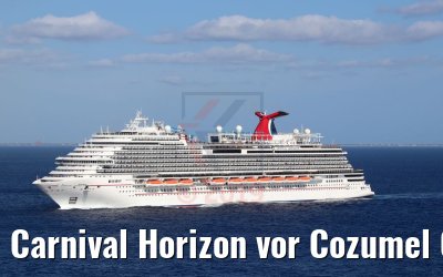 Carnival Horizon vor Cozumel 07.03.2019 Photo: M. Barzantny
