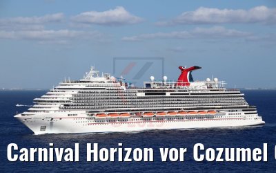 Carnival Horizon vor Cozumel 07.03.2019 Photo: M. Barzantny