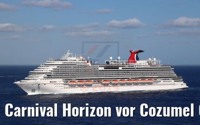 Carnival Horizon vor Cozumel 07.03.2019 Photo: M. Barzantny
