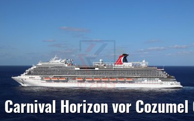 Carnival Horizon vor Cozumel 07.03.2019 Photo: M. Barzantny