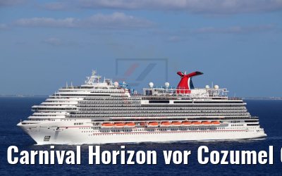 Carnival Horizon vor Cozumel 07.03.2019 Photo: M. Barzantny