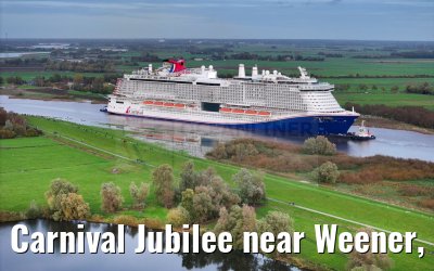 Carnival Jubilee near Weener, Ems conveyance 30.10.2023