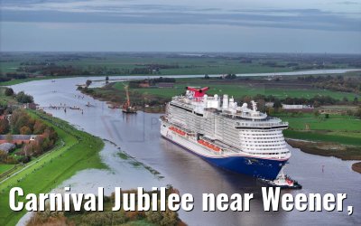 Carnival Jubilee near Weener, Ems conveyance 30.10.2023