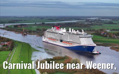 Carnival Jubilee near Weener, Ems conveyance 30.10.2023