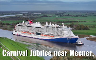 Carnival Jubilee near Weener, Ems conveyance 30.10.2023