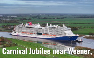 Carnival Jubilee near Weener, Ems conveyance 30.10.2023