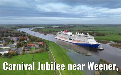 Carnival Jubilee near Weener, Ems conveyance 30.10.2023