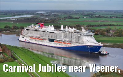 Carnival Jubilee near Weener, Ems conveyance 30.10.2023