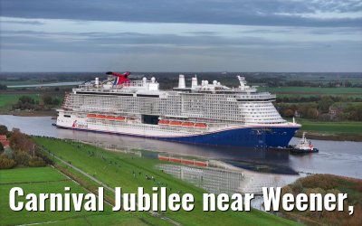 Carnival Jubilee near Weener, Ems conveyance 30.10.2023