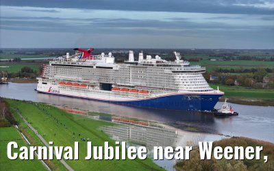 Carnival Jubilee near Weener, Ems conveyance 30.10.2023