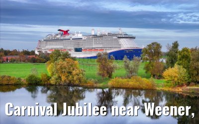 Carnival Jubilee near Weener, Ems conveyance 30.10.2023