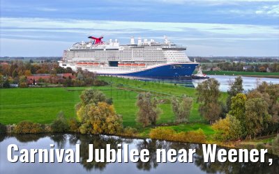 Carnival Jubilee near Weener, Ems conveyance 30.10.2023
