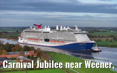 Carnival Jubilee near Weener, Ems conveyance 30.10.2023