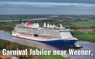 Carnival Jubilee near Weener, Ems conveyance 30.10.2023