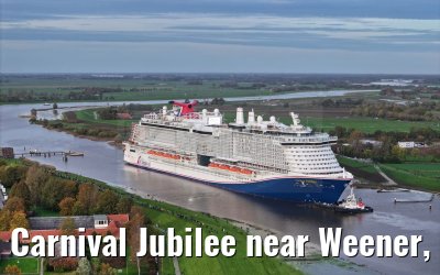 Carnival Jubilee near Weener, Ems conveyance 30.10.2023