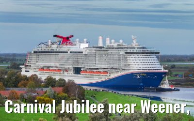 Carnival Jubilee near Weener, Ems conveyance 30.10.2023
