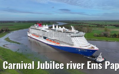 Carnival Jubilee river Ems Papenburg to Weener 30.10.2023