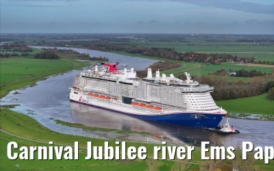 Carnival Jubilee river Ems Papenburg to Weener 30.10.2023