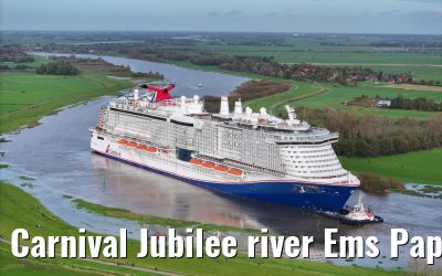 Carnival Jubilee river Ems Papenburg to Weener 30.10.2023