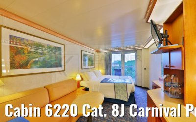 Cabin 6220 Cat. 8J Carnival Pride Deck 6