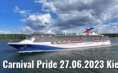 Carnival Pride 27.06.2023 Kiel departure