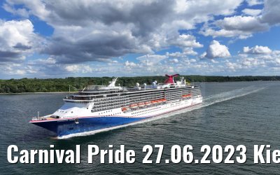 Carnival Pride 27.06.2023 Kiel departure