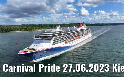 Carnival Pride 27.06.2023 Kiel departure
