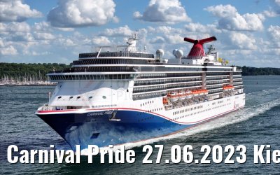Carnival Pride 27.06.2023 Kiel departure