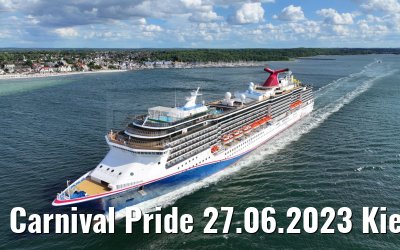 Carnival Pride 27.06.2023 Kiel departure