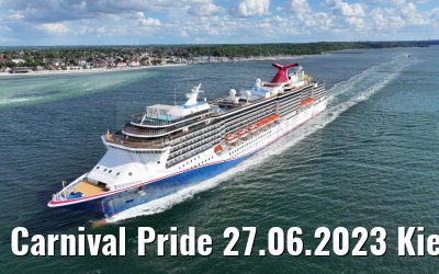 Carnival Pride 27.06.2023 Kiel departure