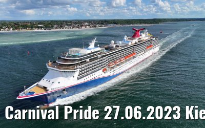 Carnival Pride 27.06.2023 Kiel departure