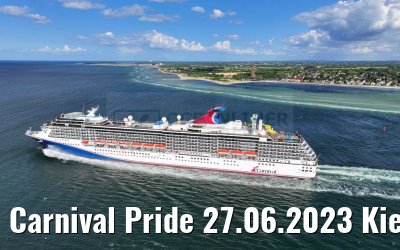 Carnival Pride 27.06.2023 Kiel departure