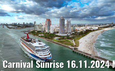 Carnival Sunrise 16.11.2024 Miami