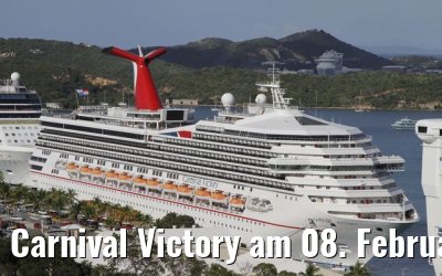 Carnival Victory am 08. Februar 2010 in Charlotte Amalie
