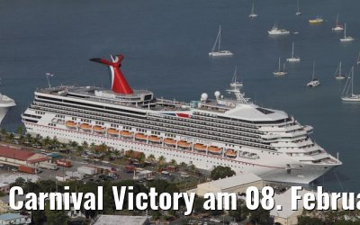 Carnival Victory am 08. Februar 2010 in Charlotte Amalie