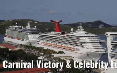 Carnival Victory & Celebrity Equinox am 08. Februar 2010 in Charlotte Amalie
