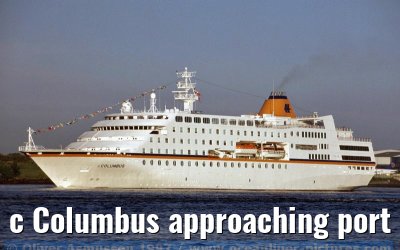 c Columbus approaching port of Hamburg, 16. June 1997
