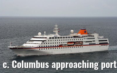 c. Columbus approaching port of Barcelona, 03. May 2007