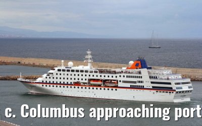 c. Columbus approaching port of Barcelona, 03. May 2007