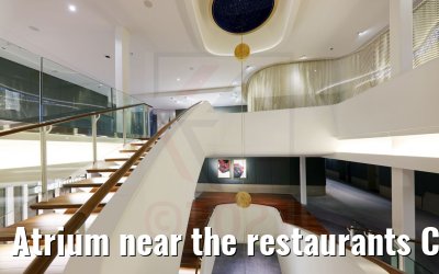 Atrium near the restaurants Celebrity Apex