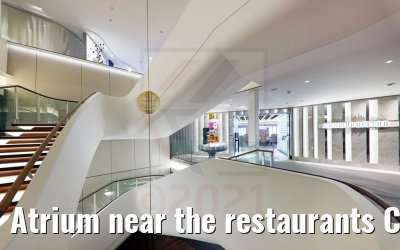 Atrium near the restaurants Celebrity Apex