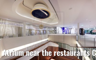 Atrium near the restaurants Celebrity Apex