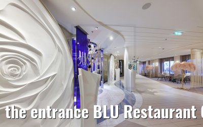 the entrance BLU Restaurant Celebrity Apex
