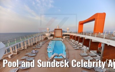 Pool and Sundeck Celebrity Apex morning